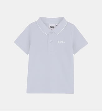 Polo manches courtes - BOSS Kidswear - Bleu tendre