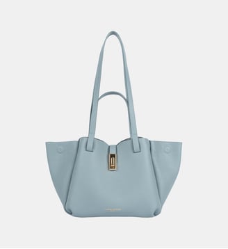 Sac cabas Milano Horizon en cuir - Lancaster - Bleu gris
