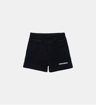 Short en polaire avec logo Dsquared2 - Dsquared2 - Noir