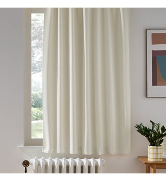 Rideau radiateur occultant, à galon fronceur ou wave - La Redoute Interieurs - Écru