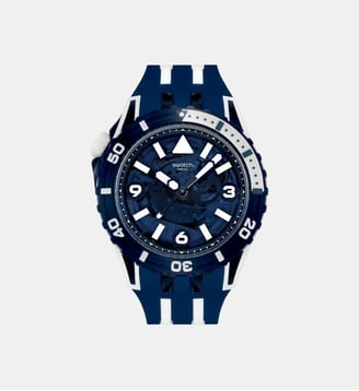 Montre Scubaqua Bleu SSCU09N100 - Swatch - Blanc