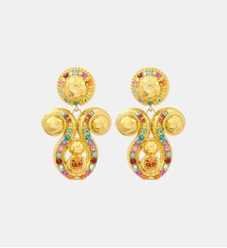 Boucles d'oreilles clip  oversize  - Gloria - Satellite - Multicolore