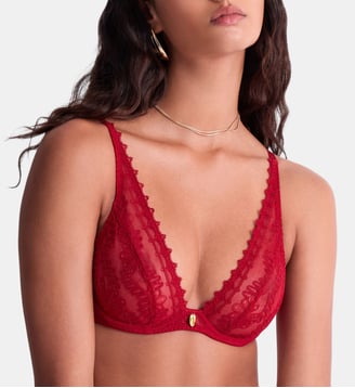 Soutien gorge Triangle avec armatures - Aubade - Rouge