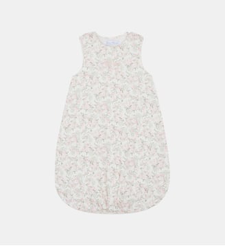 Gigoteuse - T1 Velours Imprimé fleuri jardin hivernal - Tartine Et Chocolat - Rose pâle