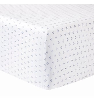 Drap Housse Malacca - Anne de Solène - Bleu clair