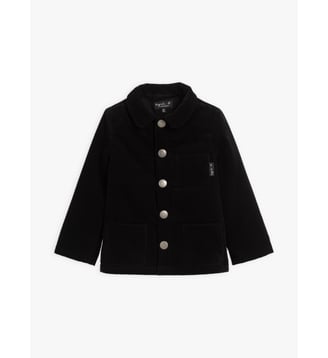 veste pression en velours côtelé - Agnès b. - Noir