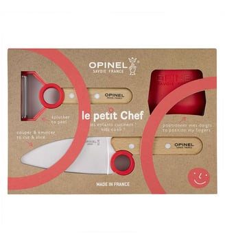 Set de couteaux Coffret Le Petit Chef Rouge CE - Opinel - Rouge