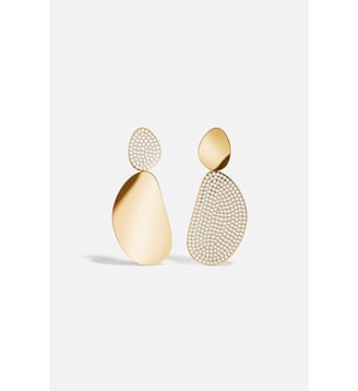 Boucles D'Oreilles Galets - APM Monaco - Jaune