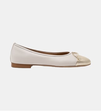 Java - Ballerines En Cuir Nappa Latte - Sacchetto - Parallèle - Latte