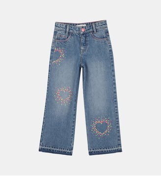 Pantalon en denim - Billieblush - Double stone et bleach