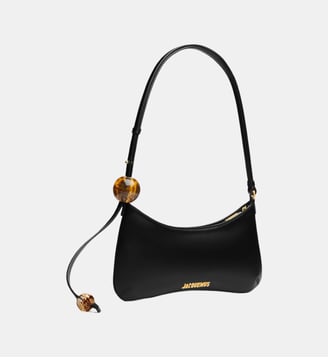 Sac à main Le Bisou Perle en cuir grainé - Jacquemus - Noir