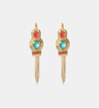 Boucles d'oreilles dormeuses   - Soleil - Satellite - Multicolore