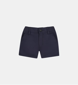 Short chino en coton - BOSS Kidswear - Bleu cargo