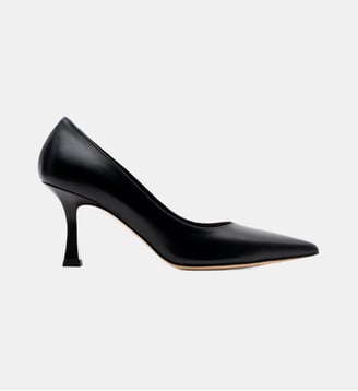 Rozo - Escarpins En Cuir Veau Lisse Noir - Parallèle - Noir