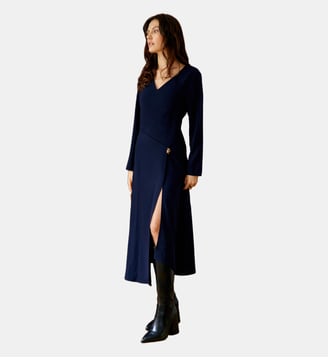 Robe longueur midi asymétrique uni ROSALOU La Petite Etoile