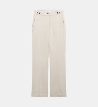 Pantalon en velours fluide - MAEV - Gerard Darel - Beige et rose