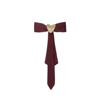 Barrette noeud satin bijoux - Claudie Pierlot - Bordeaux