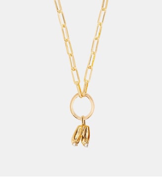Pendentif Chausson de danse doré, Confiance et Dévouement - Les Néréides - Jaune