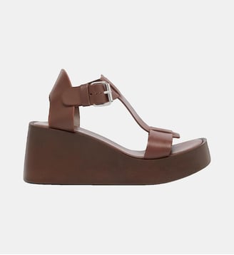 Sandales à talon compensé - Jonak - Marron