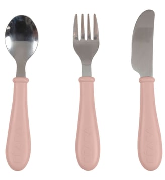 Set de 3 couverts - Beaba - Rose