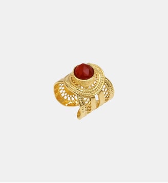 Bague medium ajustable   - Noor - Satellite - Doré