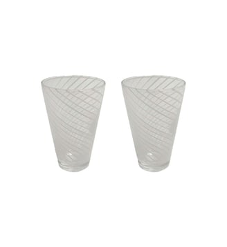 Verre lot de 2 en verre Living - OYOY - Blanc