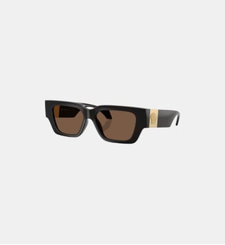 Lunettes de soleil Carré VE4497U - Versace - Transparent marron