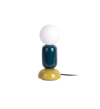Lampe de Table Firenze Tube - Bleu - 11.5x11.5x27cm Leitmotiv
