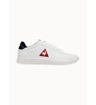 Sneakers en cuir Prestance - Le Coq Sportif - Optical white et rio red
