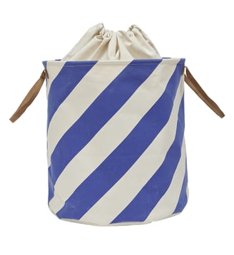 Panier de rangement en polyester Living - OYOY - Bleu