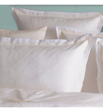 Taie d'oreiller satin de coton - Garnier Thiebaut - Diamant blanc