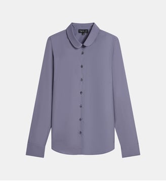 chemise en coton - Agnès b. - Gris musaraigne