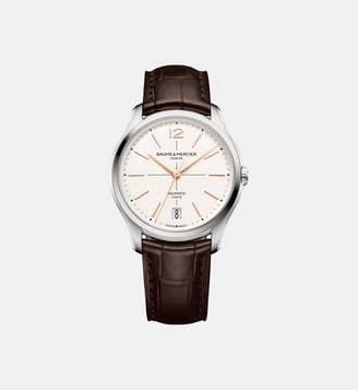 Montre automatique Clifton Blanc M0A10773 - Baume & Mercier - Argenté