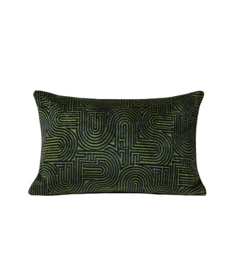 Housse De Coussin  Chenille au motif graphique Madura