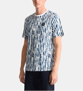 T-shirt tylo shibo col rond coupe regular - Fusalp - Shibori stripe