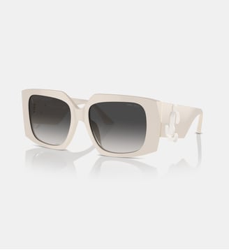 Lunettes de soleil Papillon JC5006U - Jimmy Choo - Blanc