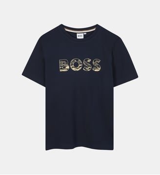 T-shirts à manches courtes - BOSS Kidswear - Bleu cargo