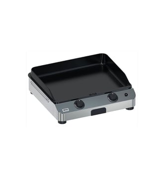 Plancha gaz Fusion 60 Inox 2 brûleurs à poser, 57x39 cm Eno