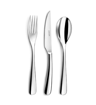 Couverts entrée, fromage, dessert pour 6 personne en acier inoxydable Couzon