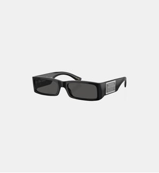 Lunettes de soleil Rectangulaire DG4444 - Dolce & Gabbana - Noir