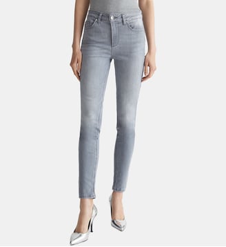 Jean skinny à taille haute - Liu Jo - Denim gris