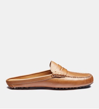 Mocassin mule driver hampton - cuir lisse - Fairmount - Marron