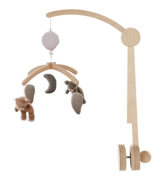 Mobile musical en bois - Noukie's - Gris