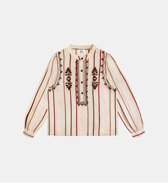BLOUSE imprimé ethnique BRIAR - La Petite Etoile - Beige