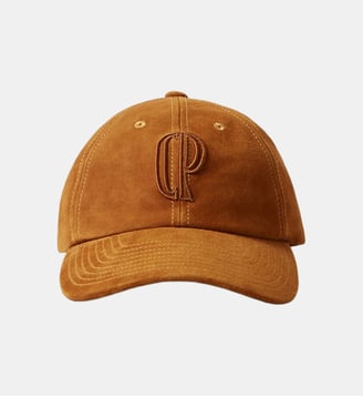 Casquette broderie monogramme CP cuir - Claudie Pierlot - Marron