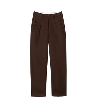 Pantalon cigarette uni PARFAIT - La Petite Etoile - Marron