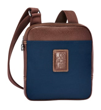 Sac bandoulière XS - Boxford - Longchamp - Bleu et brun