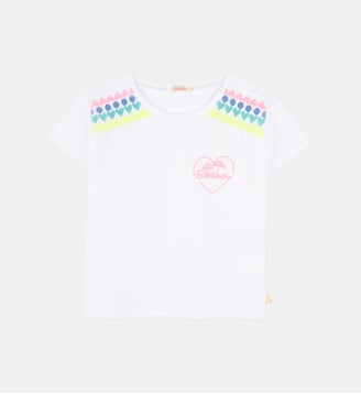 T-shirt à manches courtes - Billieblush - Blanc