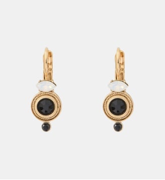 Boucles d'oreilles petites dormeuses   - Fujita - Satellite - Blanc