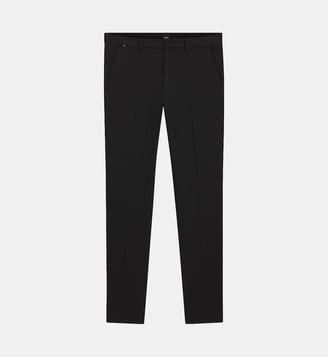Pantalon chino slim coton stretch mélangé - BOSS - Black